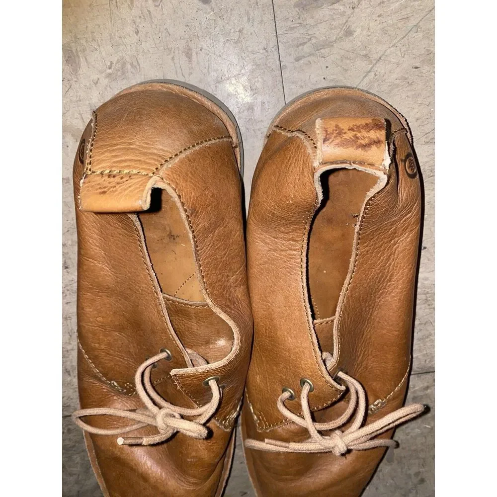 Born Oxford Brown Leather‎ Lace Up   Comfort Shoe Men Size 12M